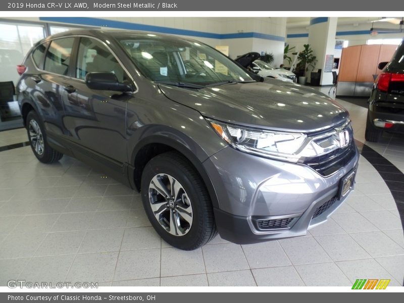 Modern Steel Metallic / Black 2019 Honda CR-V LX AWD