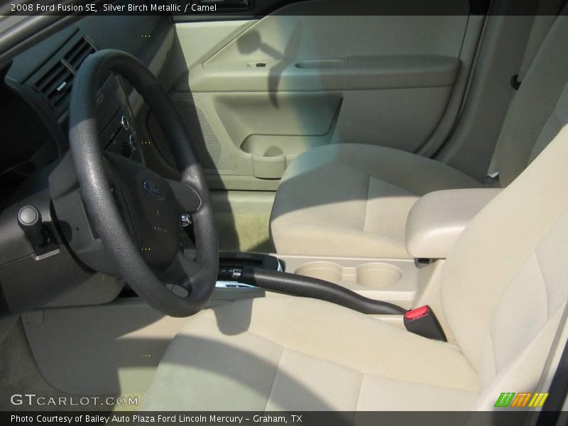 Silver Birch Metallic / Camel 2008 Ford Fusion SE