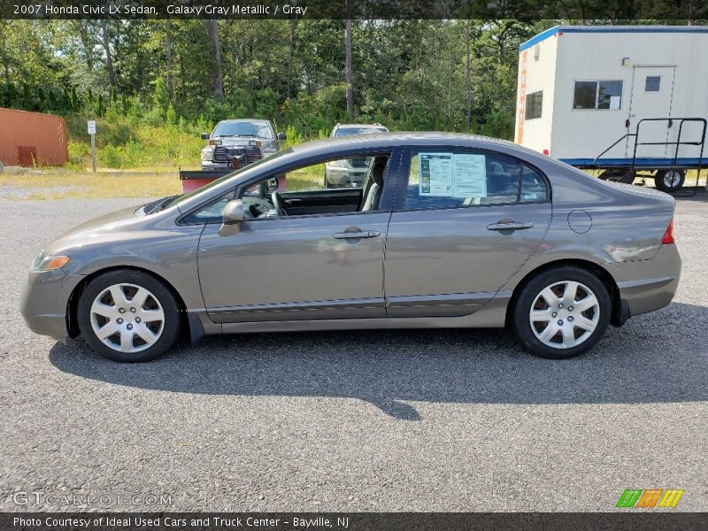 Galaxy Gray Metallic / Gray 2007 Honda Civic LX Sedan