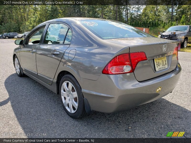 Galaxy Gray Metallic / Gray 2007 Honda Civic LX Sedan