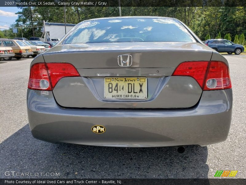 Galaxy Gray Metallic / Gray 2007 Honda Civic LX Sedan