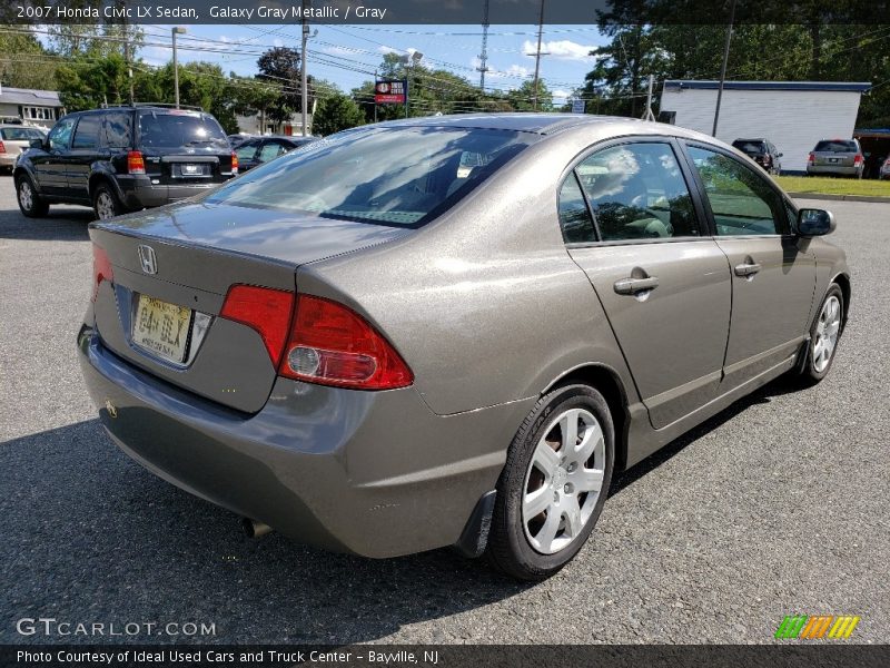 Galaxy Gray Metallic / Gray 2007 Honda Civic LX Sedan