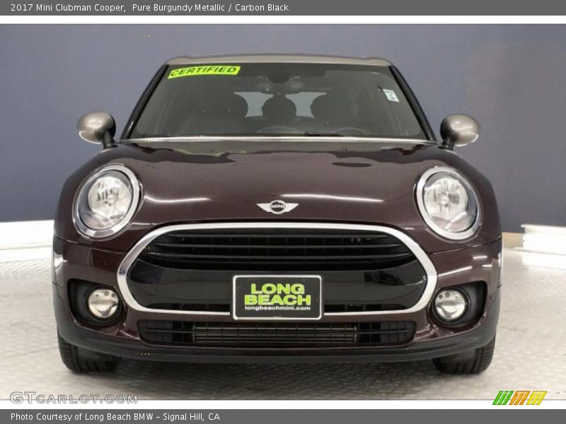 Pure Burgundy Metallic / Carbon Black 2017 Mini Clubman Cooper