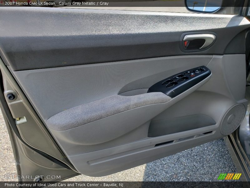 Galaxy Gray Metallic / Gray 2007 Honda Civic LX Sedan