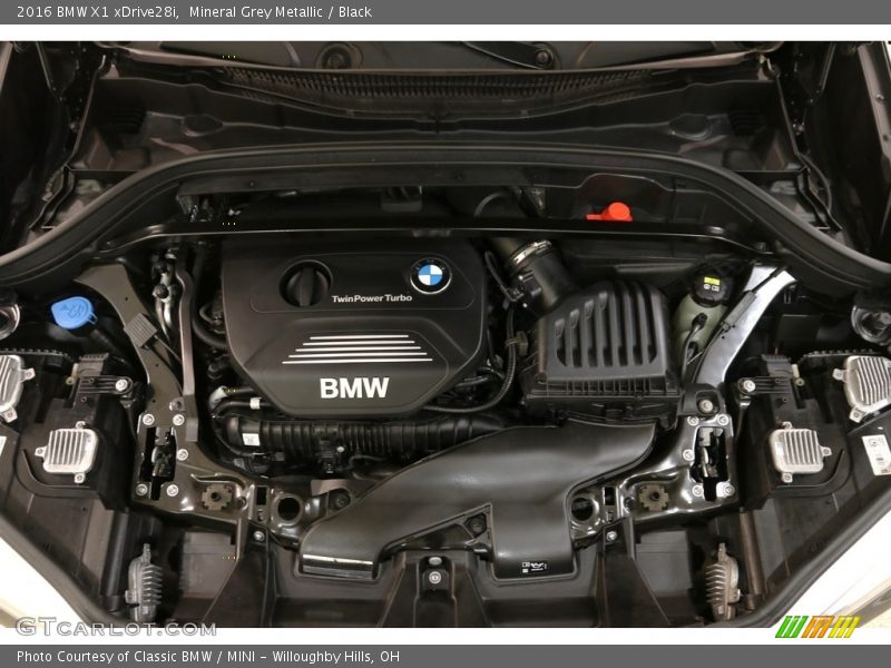 Mineral Grey Metallic / Black 2016 BMW X1 xDrive28i