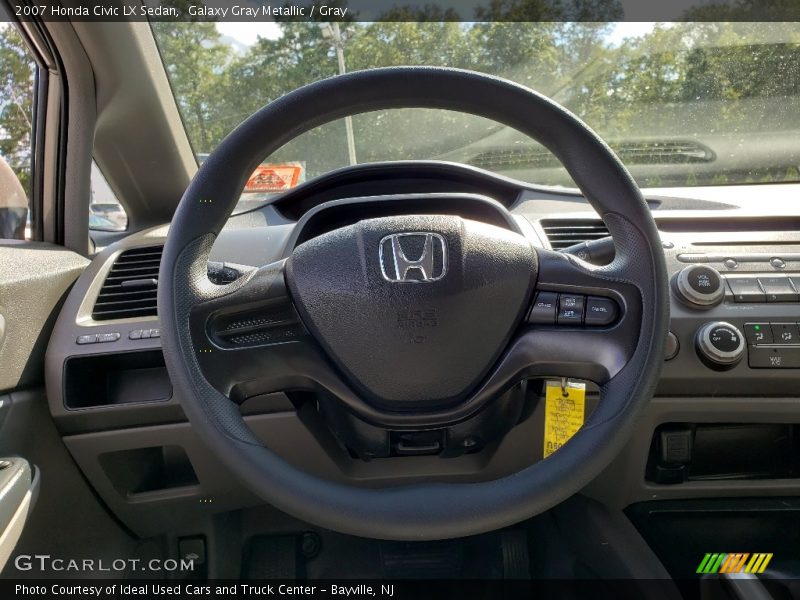 Galaxy Gray Metallic / Gray 2007 Honda Civic LX Sedan