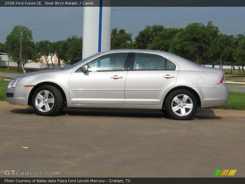 Silver Birch Metallic / Camel 2008 Ford Fusion SE
