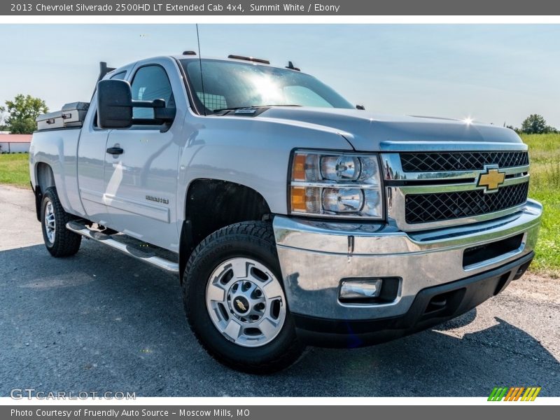 Summit White / Ebony 2013 Chevrolet Silverado 2500HD LT Extended Cab 4x4