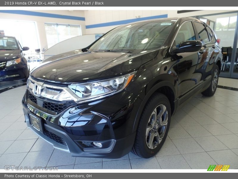 Crystal Black Pearl / Black 2019 Honda CR-V EX-L AWD