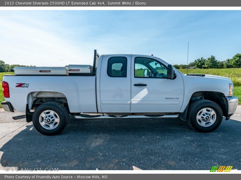 Summit White / Ebony 2013 Chevrolet Silverado 2500HD LT Extended Cab 4x4