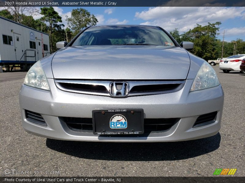 Alabaster Silver Metallic / Gray 2007 Honda Accord LX Sedan