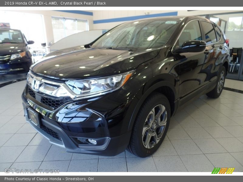 Crystal Black Pearl / Black 2019 Honda CR-V EX-L AWD