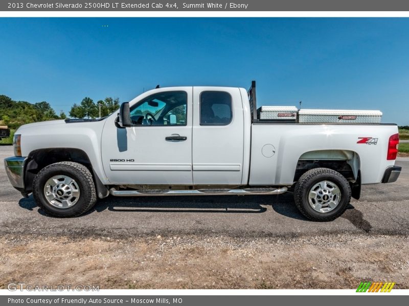 Summit White / Ebony 2013 Chevrolet Silverado 2500HD LT Extended Cab 4x4