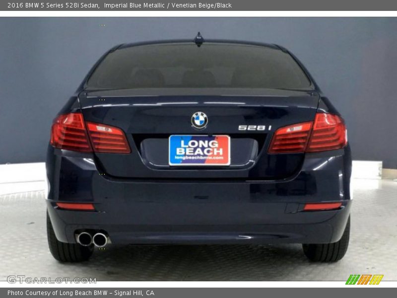 Imperial Blue Metallic / Venetian Beige/Black 2016 BMW 5 Series 528i Sedan