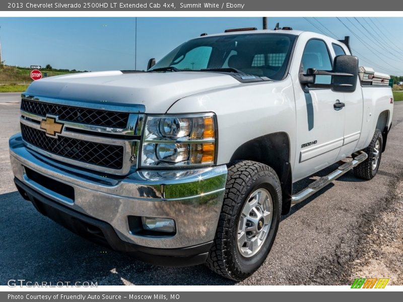 Summit White / Ebony 2013 Chevrolet Silverado 2500HD LT Extended Cab 4x4