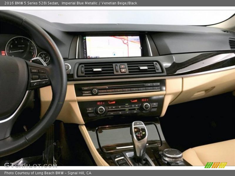Imperial Blue Metallic / Venetian Beige/Black 2016 BMW 5 Series 528i Sedan