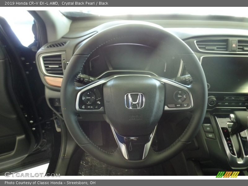 Crystal Black Pearl / Black 2019 Honda CR-V EX-L AWD