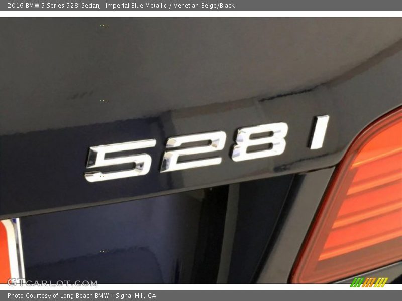 Imperial Blue Metallic / Venetian Beige/Black 2016 BMW 5 Series 528i Sedan