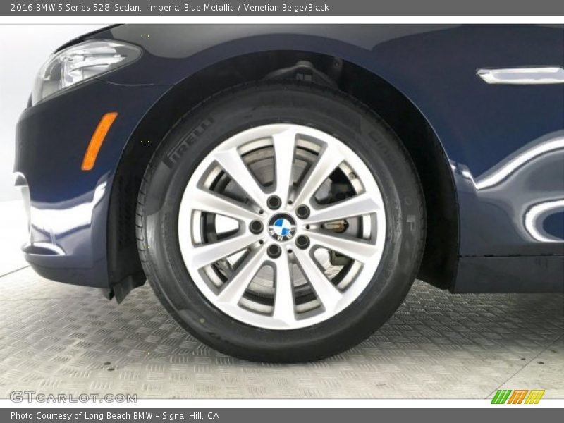 Imperial Blue Metallic / Venetian Beige/Black 2016 BMW 5 Series 528i Sedan