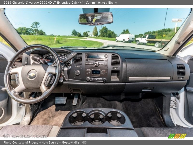 Summit White / Ebony 2013 Chevrolet Silverado 2500HD LT Extended Cab 4x4