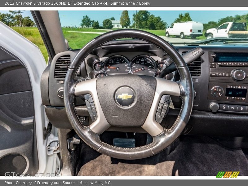 Summit White / Ebony 2013 Chevrolet Silverado 2500HD LT Extended Cab 4x4
