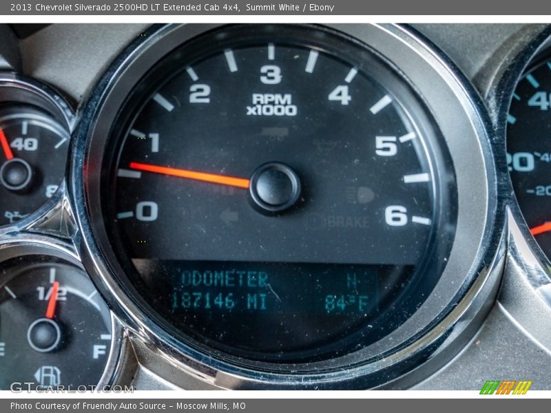 Summit White / Ebony 2013 Chevrolet Silverado 2500HD LT Extended Cab 4x4