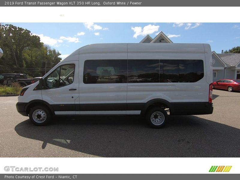 Oxford White / Pewter 2019 Ford Transit Passenger Wagon XLT 350 HR Long