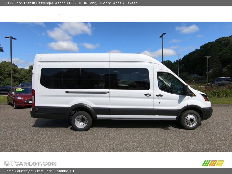 Oxford White / Pewter 2019 Ford Transit Passenger Wagon XLT 350 HR Long