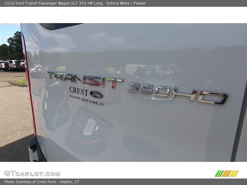 Oxford White / Pewter 2019 Ford Transit Passenger Wagon XLT 350 HR Long