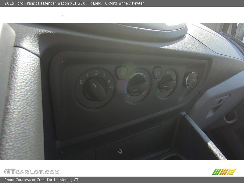 Oxford White / Pewter 2019 Ford Transit Passenger Wagon XLT 350 HR Long