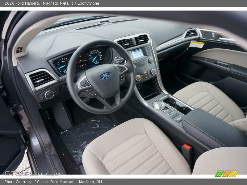  2020 Fusion S Ebony Stone Interior