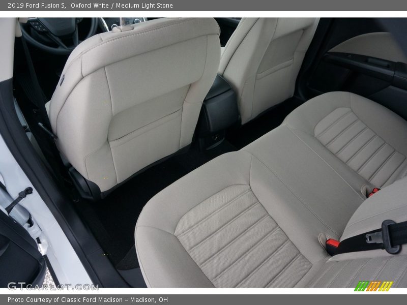 Oxford White / Medium Light Stone 2019 Ford Fusion S