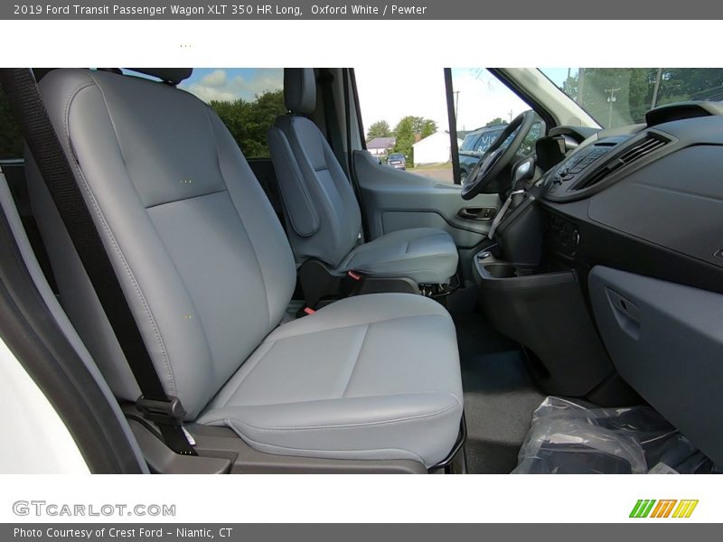 Oxford White / Pewter 2019 Ford Transit Passenger Wagon XLT 350 HR Long