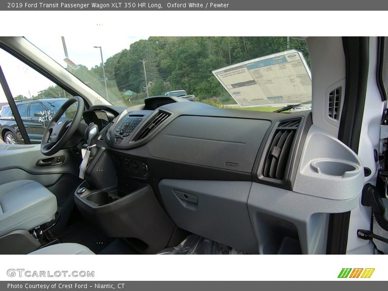 Oxford White / Pewter 2019 Ford Transit Passenger Wagon XLT 350 HR Long
