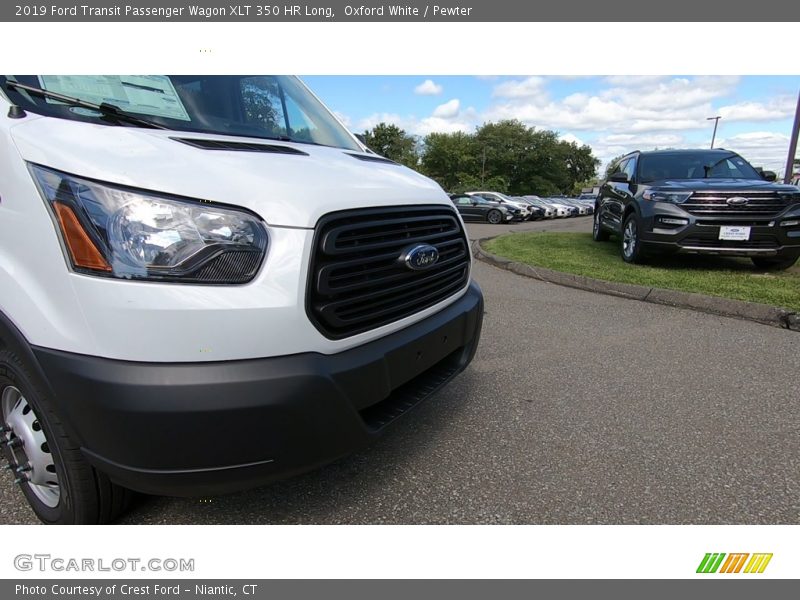 Oxford White / Pewter 2019 Ford Transit Passenger Wagon XLT 350 HR Long
