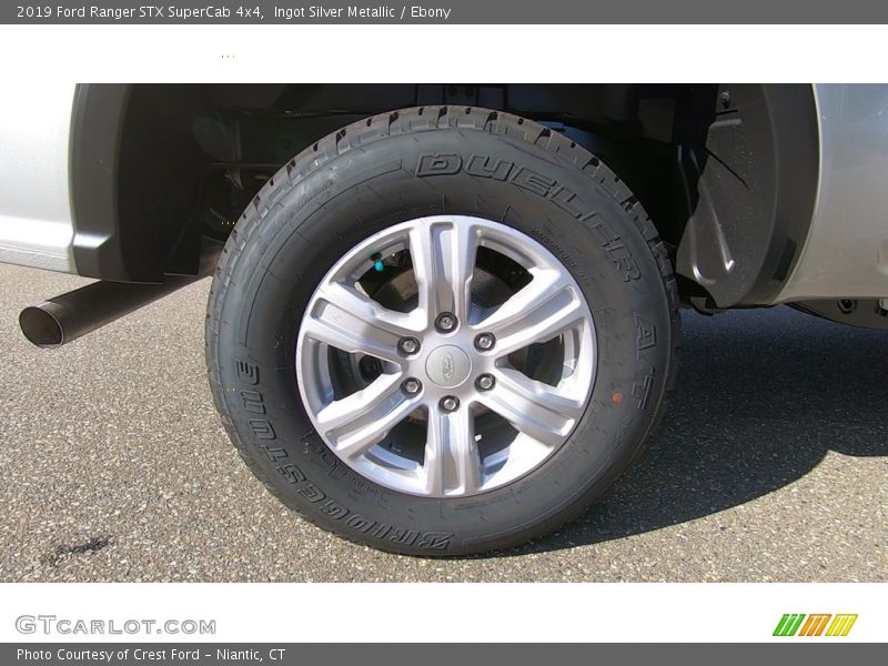 Ingot Silver Metallic / Ebony 2019 Ford Ranger STX SuperCab 4x4