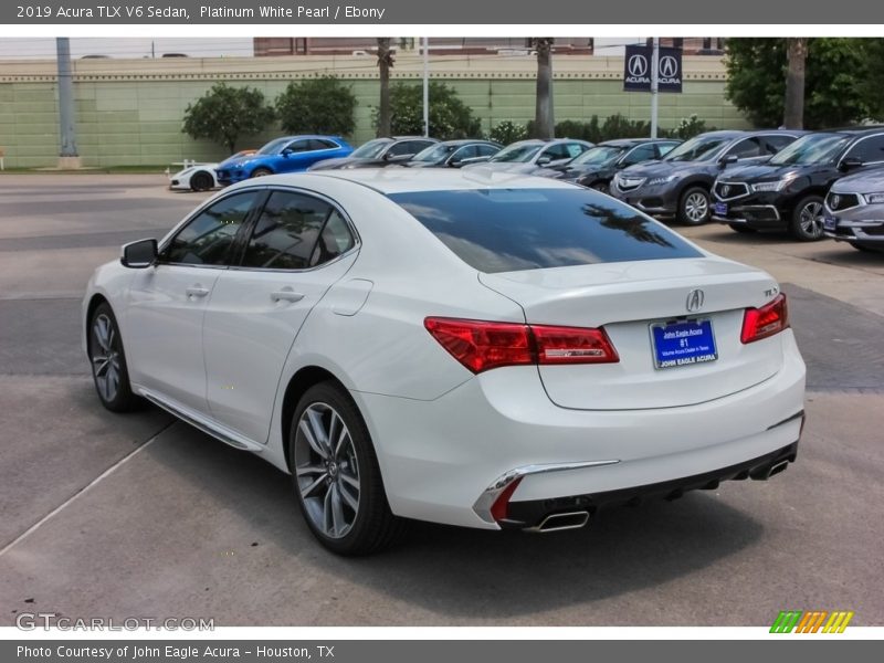 Platinum White Pearl / Ebony 2019 Acura TLX V6 Sedan
