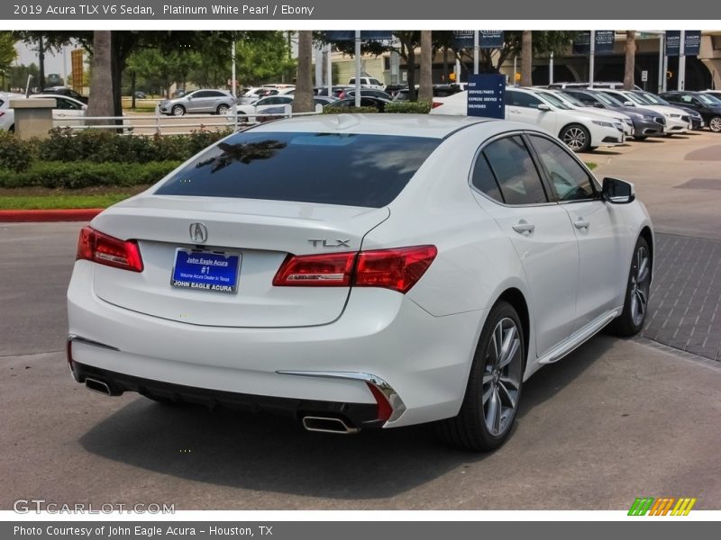 Platinum White Pearl / Ebony 2019 Acura TLX V6 Sedan