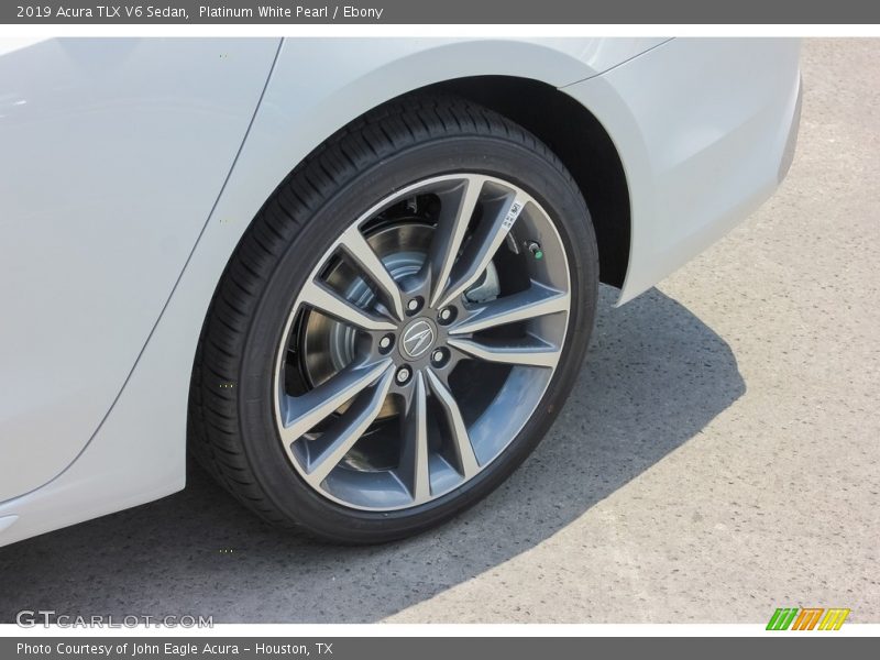 Platinum White Pearl / Ebony 2019 Acura TLX V6 Sedan