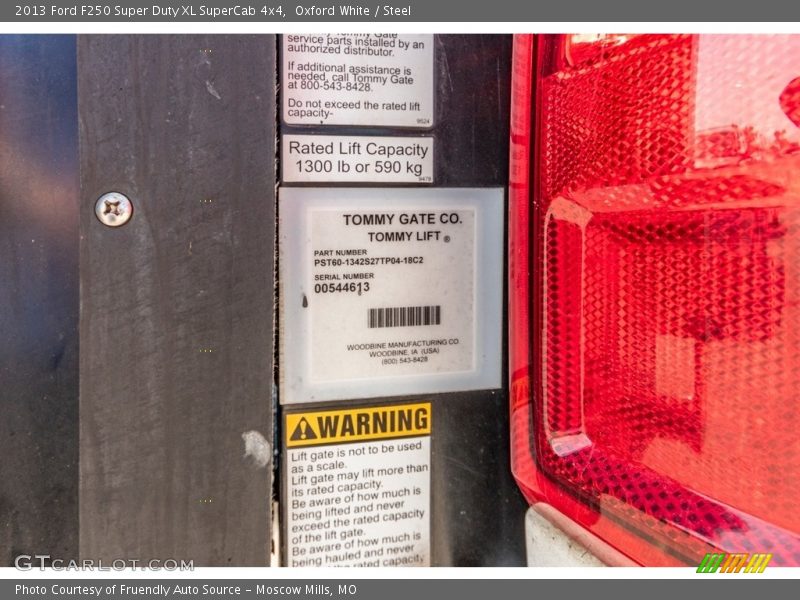 Oxford White / Steel 2013 Ford F250 Super Duty XL SuperCab 4x4