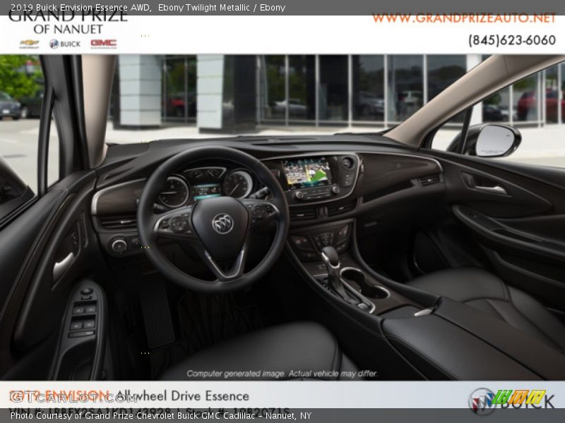 Ebony Twilight Metallic / Ebony 2019 Buick Envision Essence AWD