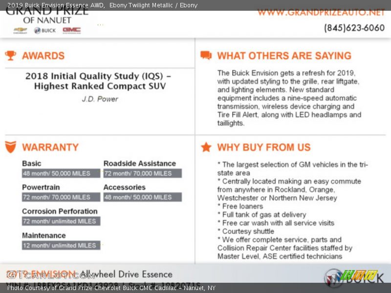 Ebony Twilight Metallic / Ebony 2019 Buick Envision Essence AWD