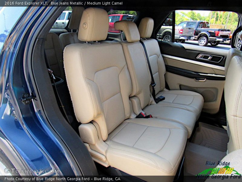 Blue Jeans Metallic / Medium Light Camel 2016 Ford Explorer XLT