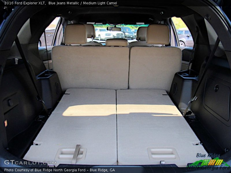 Blue Jeans Metallic / Medium Light Camel 2016 Ford Explorer XLT