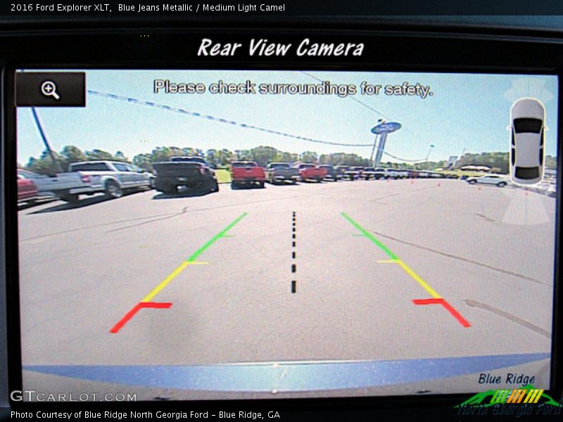 Blue Jeans Metallic / Medium Light Camel 2016 Ford Explorer XLT