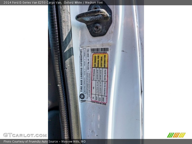 Oxford White / Medium Flint 2014 Ford E-Series Van E250 Cargo Van