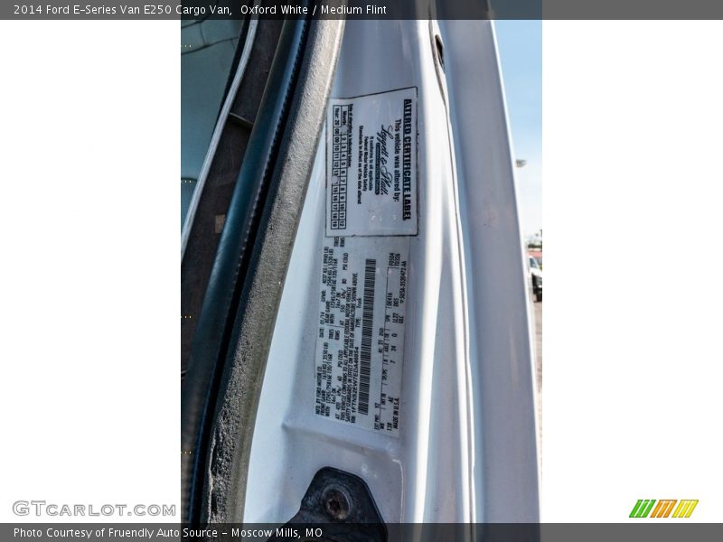 Oxford White / Medium Flint 2014 Ford E-Series Van E250 Cargo Van
