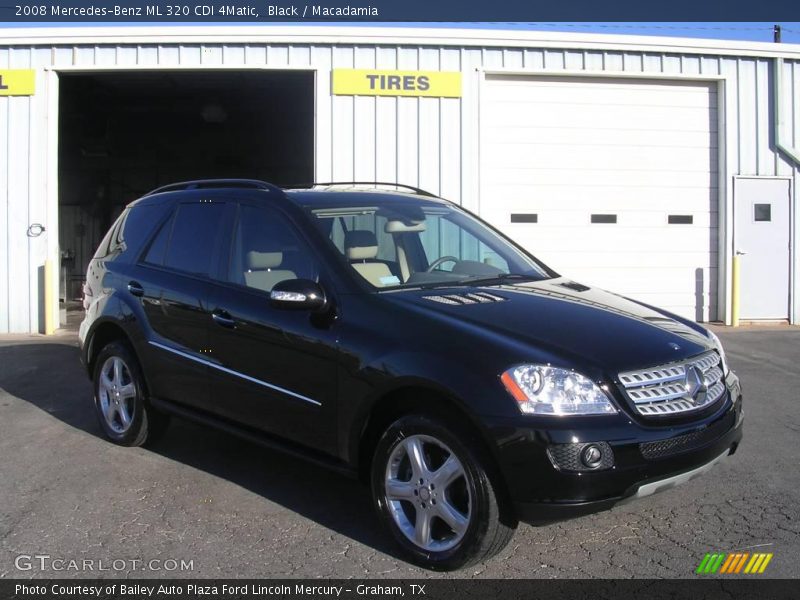 Black / Macadamia 2008 Mercedes-Benz ML 320 CDI 4Matic