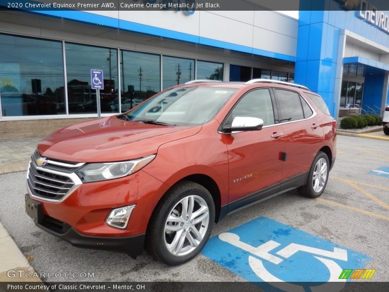 Cayenne Orange Metallic / Jet Black 2020 Chevrolet Equinox Premier AWD