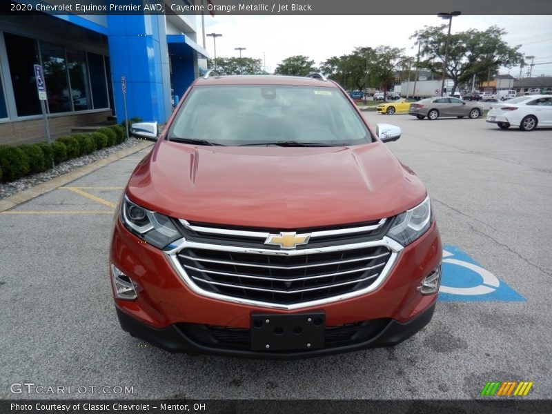 Cayenne Orange Metallic / Jet Black 2020 Chevrolet Equinox Premier AWD